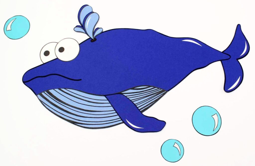 Free Printable Blue Whale Craft Mama Likes This