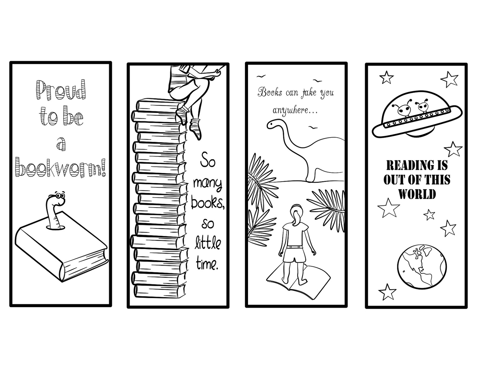 free printable bookmark templates