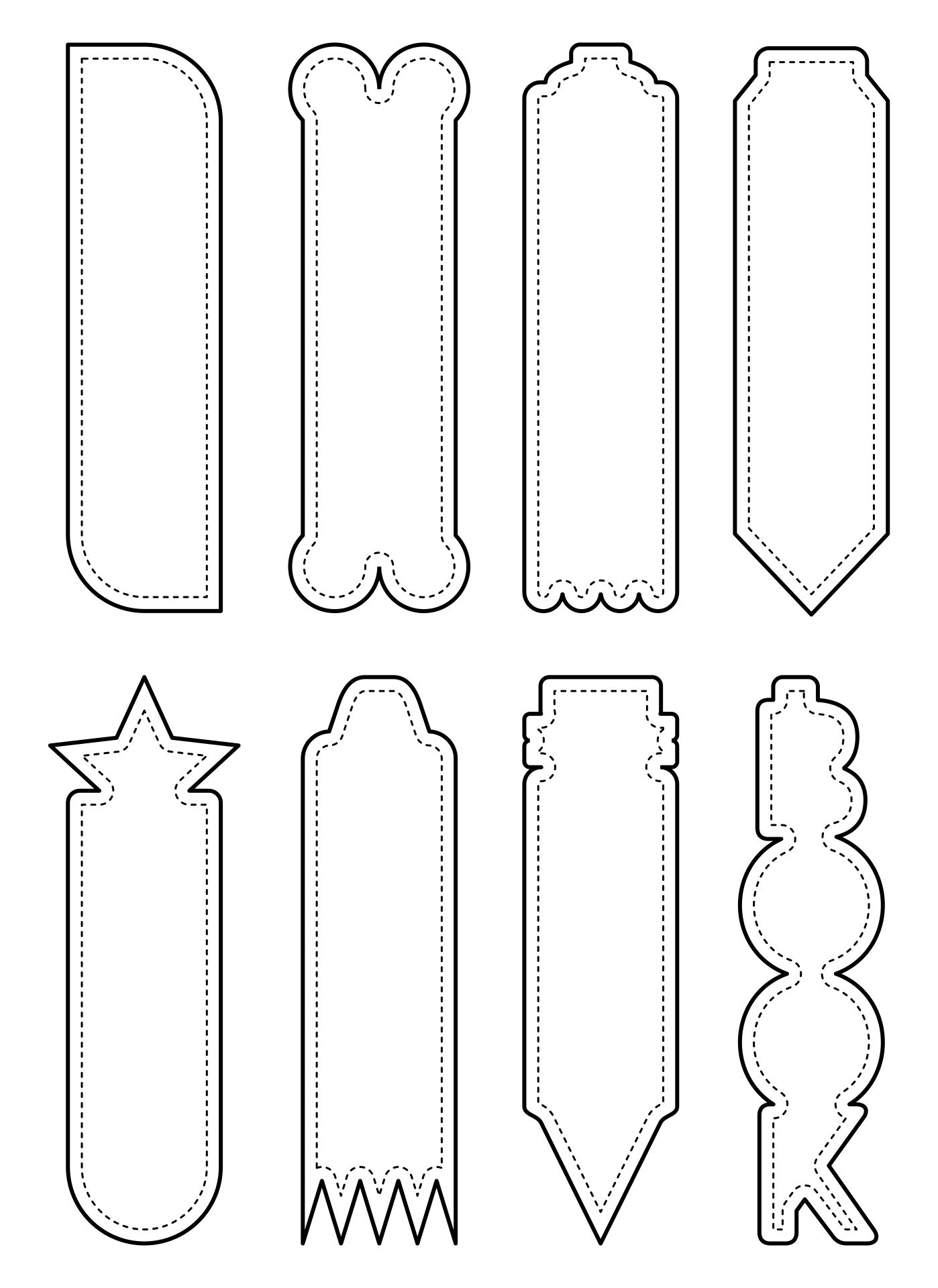 free printable bookmarks templates