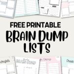 Free Printable Brain Dump Worksheet Templates Clear Your Mind