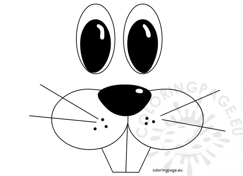 Free Printable Bunny Face Template Printable Templates