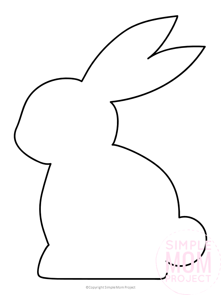 free printable bunny template