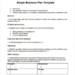 Free Printable Business Plan Template Simple Business Plan Templates