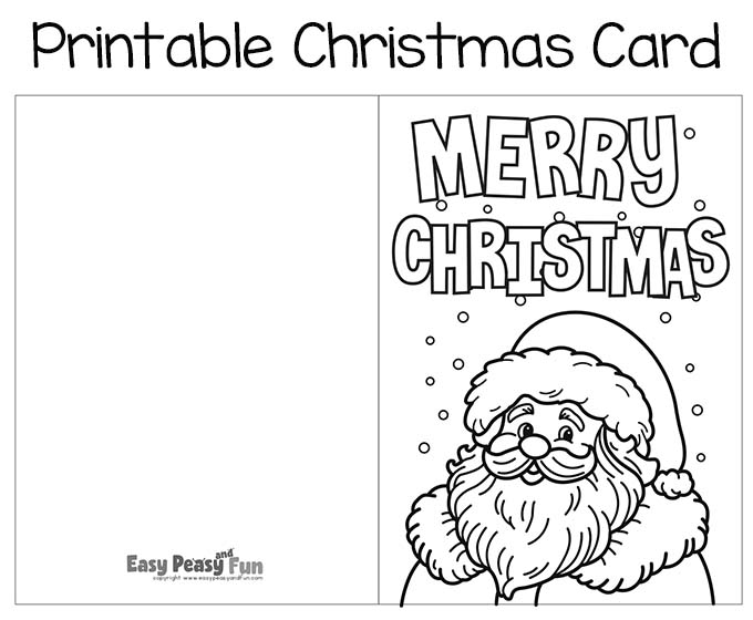 Free Printable Christmas Cards To Color Easy Peasy And Fun