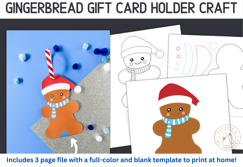 Free Printable Christmas Gift Card Holder Mimosas Motherhood