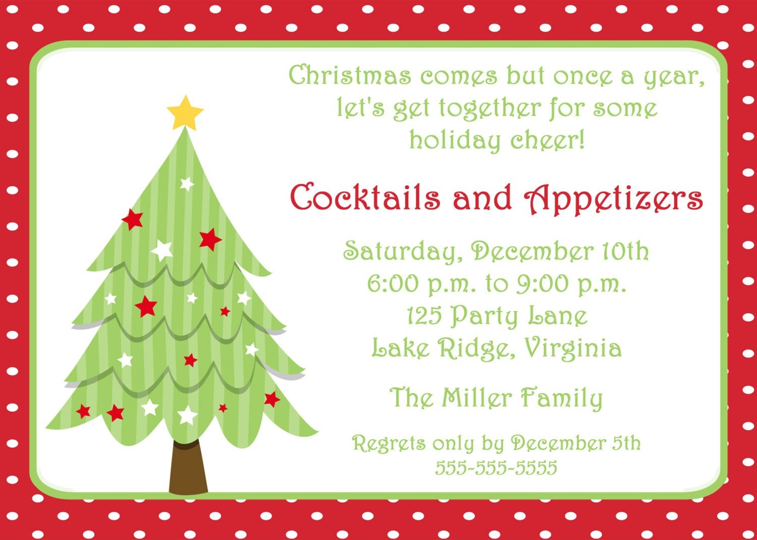 holiday invitations templates