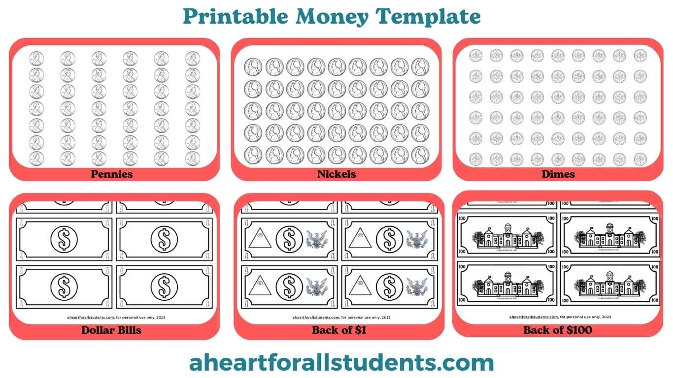 Free Printable Classroom Money Template Printables Template Free