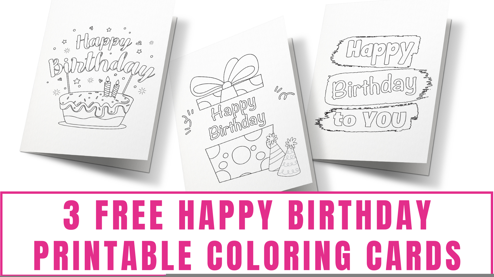 Free Printable Color Your Own Birthday Cards