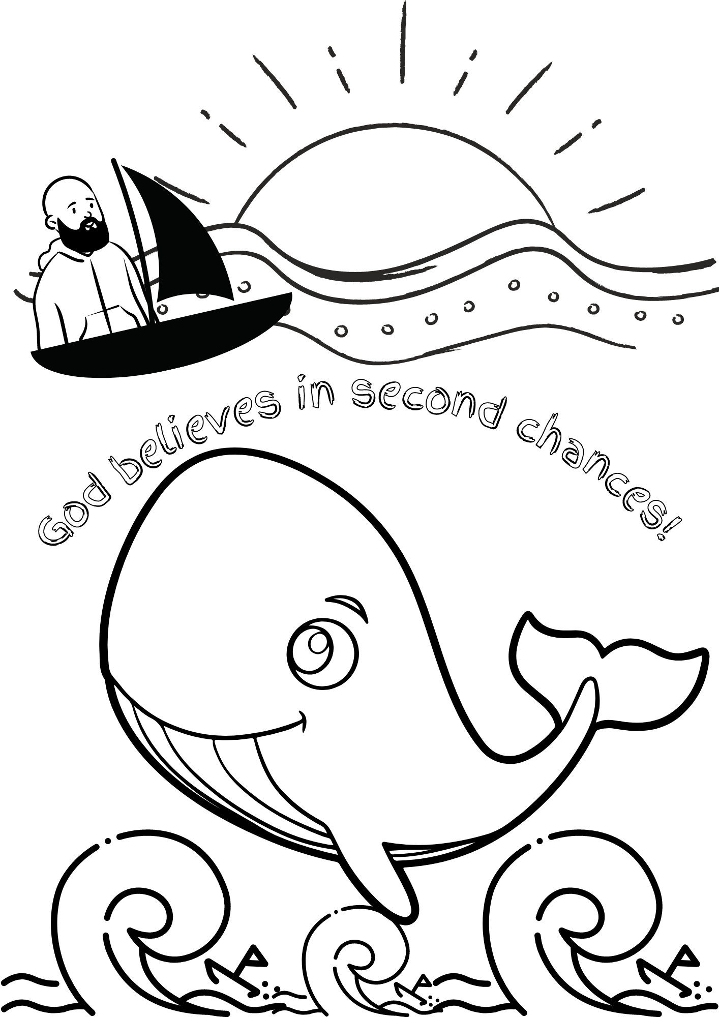 Free Printable Coloring Pages Jonah And The Whale Download Free 