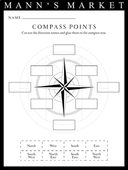 Free Printable Compass Rose Worksheet
