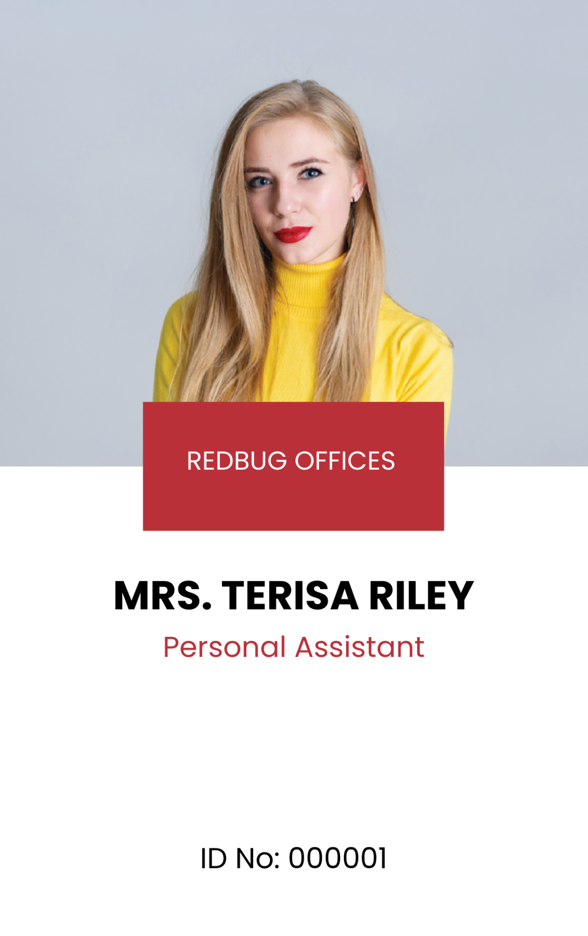 id card printable template