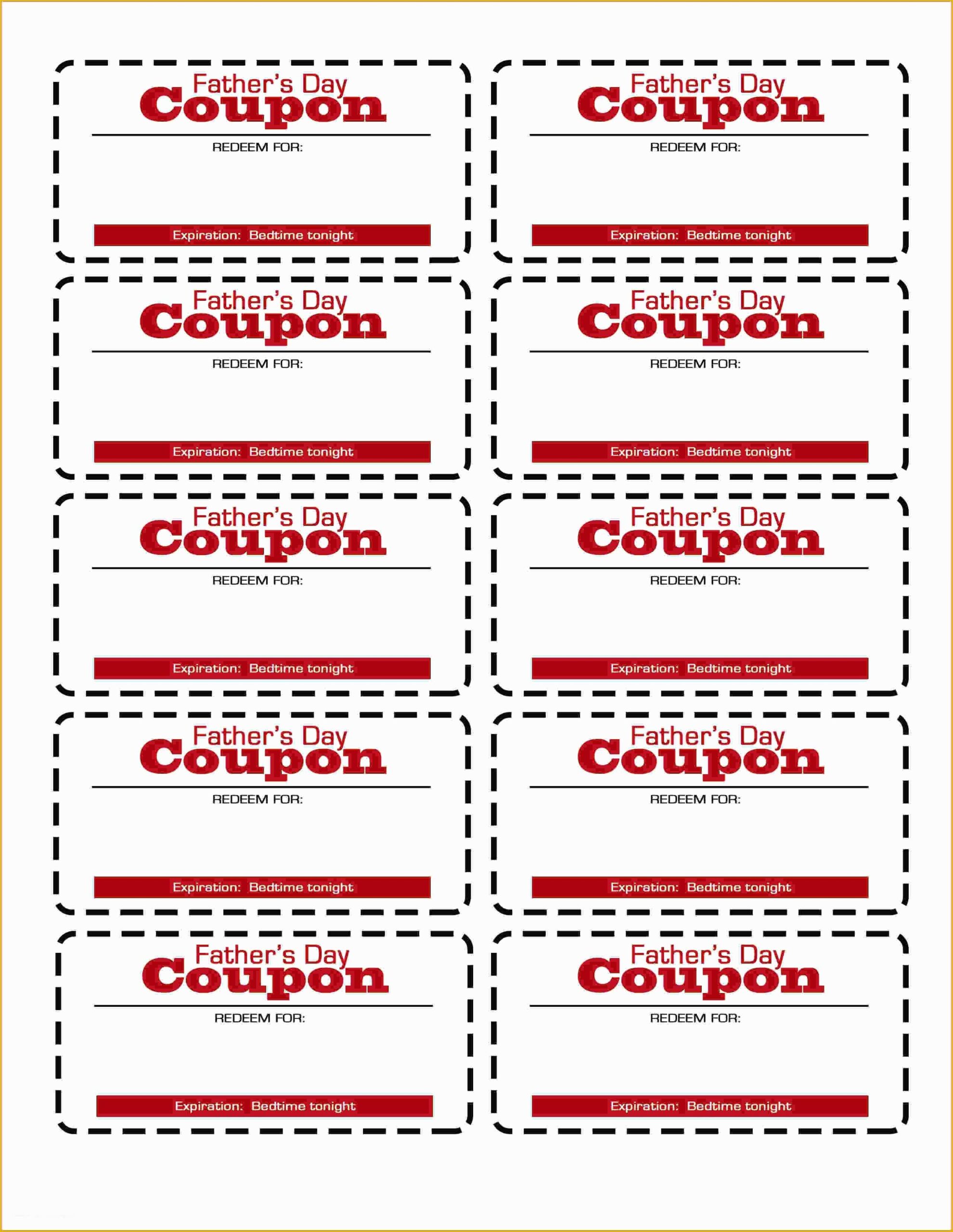Free Printable Coupon Templates Of Template Coupon Template 