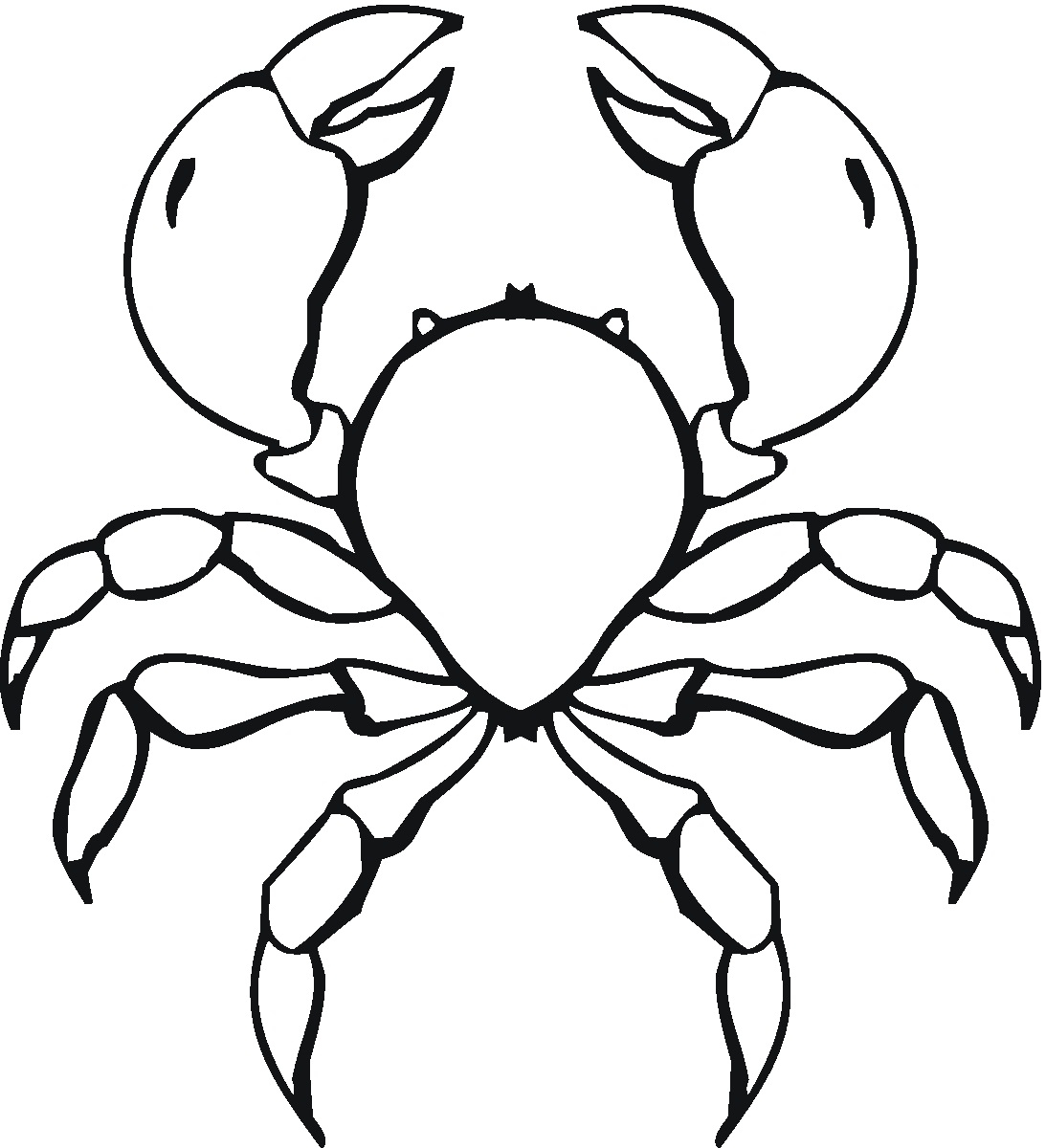 Crab Coloring Pages