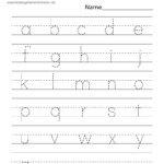 Free Printable Dash Trace Handwriting Worksheet For Kindergarten