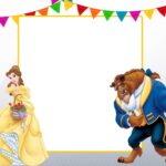 FREE Printable Disney Beauty And The Beast Invitation Template FREE