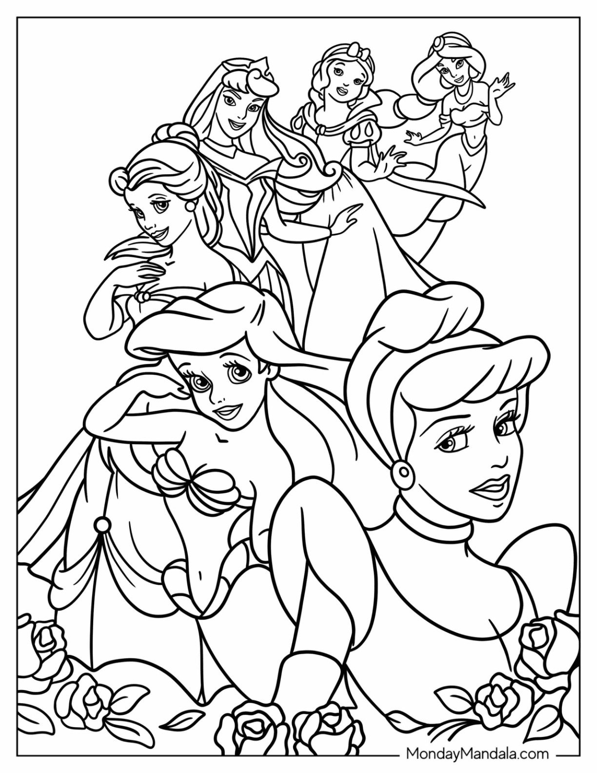 coloring pages free princess