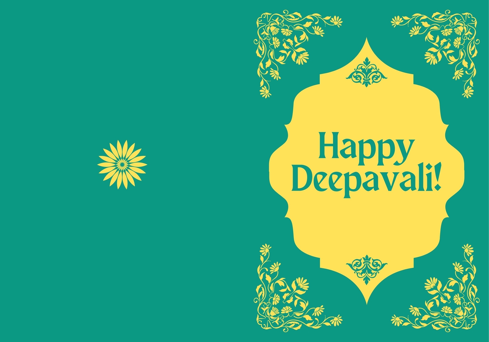 happy diwali card printable