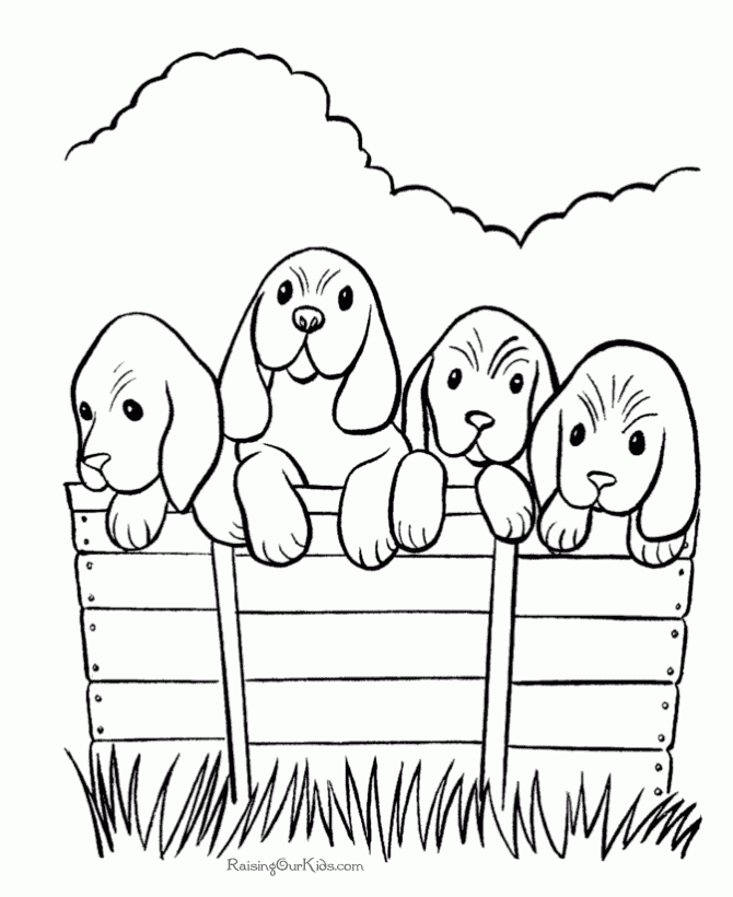 Free Printable Dog Coloring Pages Coloring Home