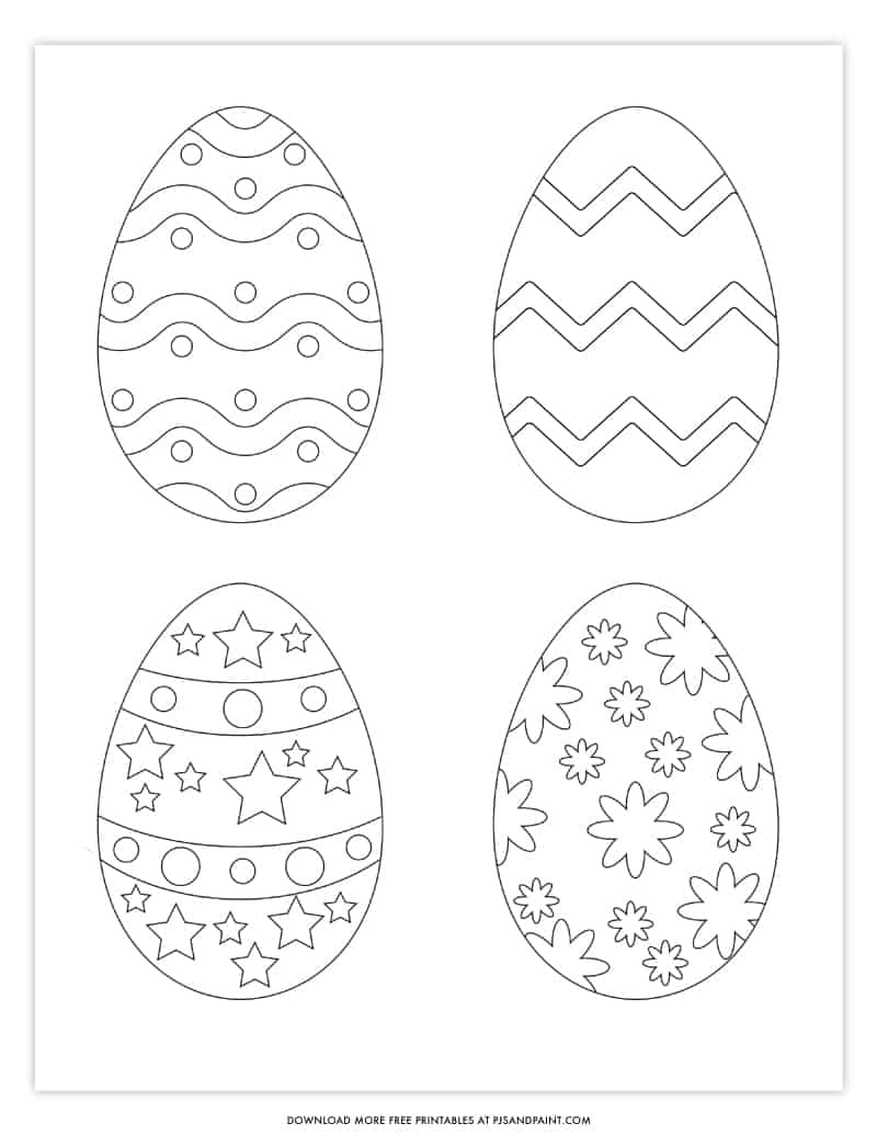 free printable easter egg template