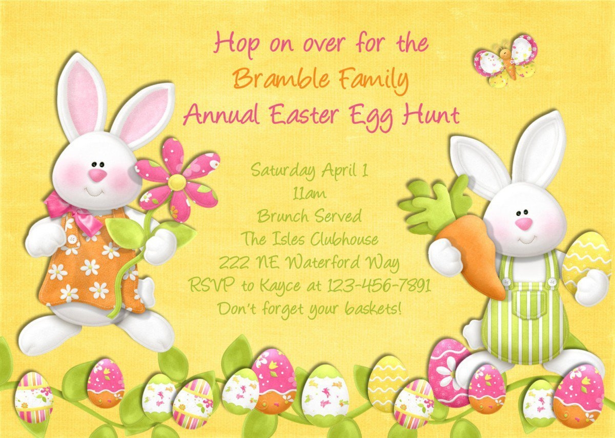 Free Printable Easter Invitation Templates