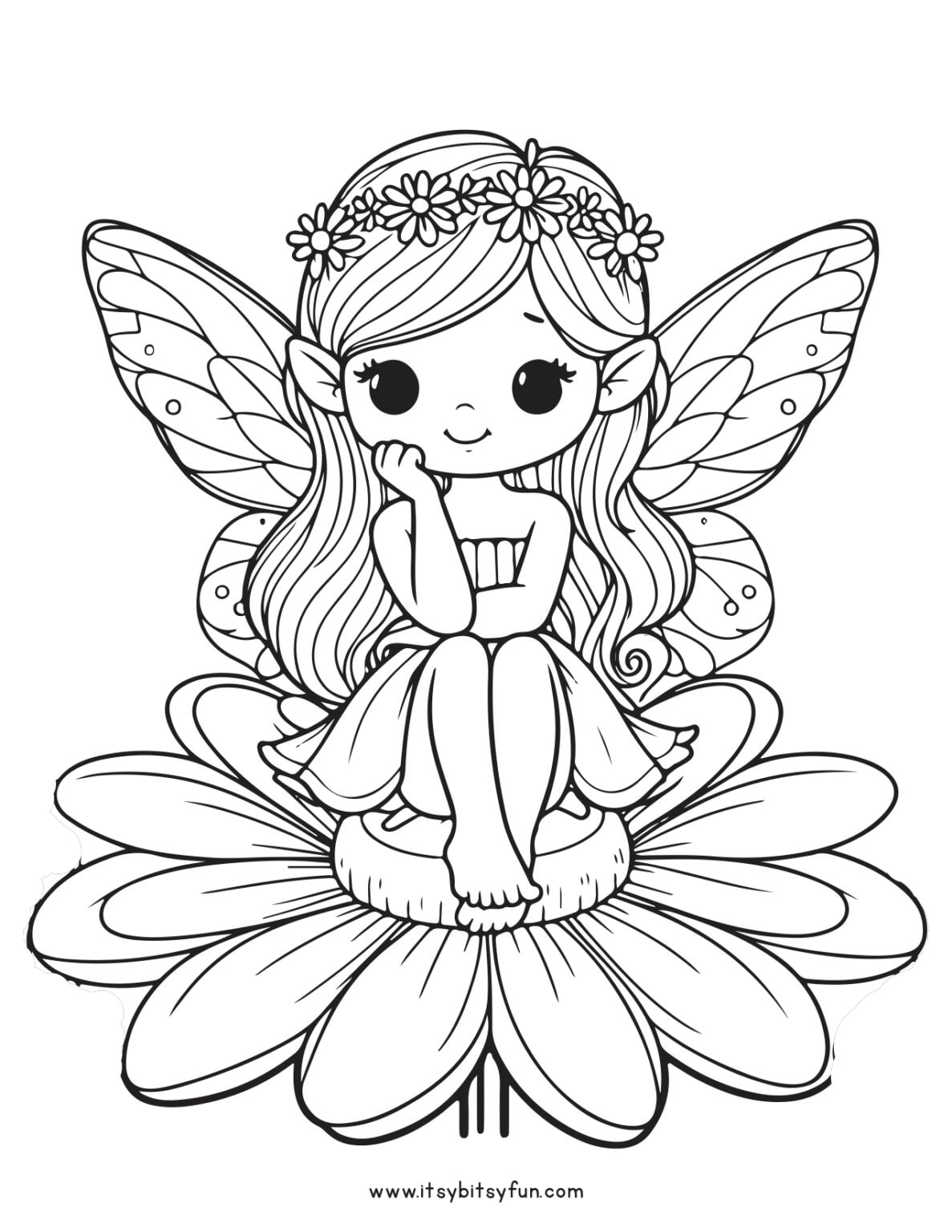 fairy coloring pages free printable
