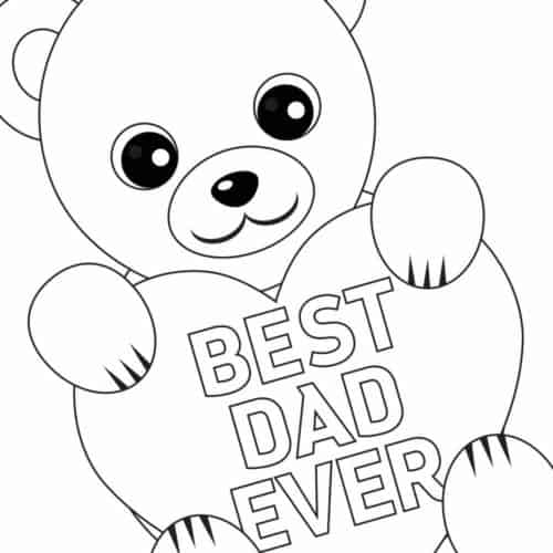 fathers day coloring pages free printable