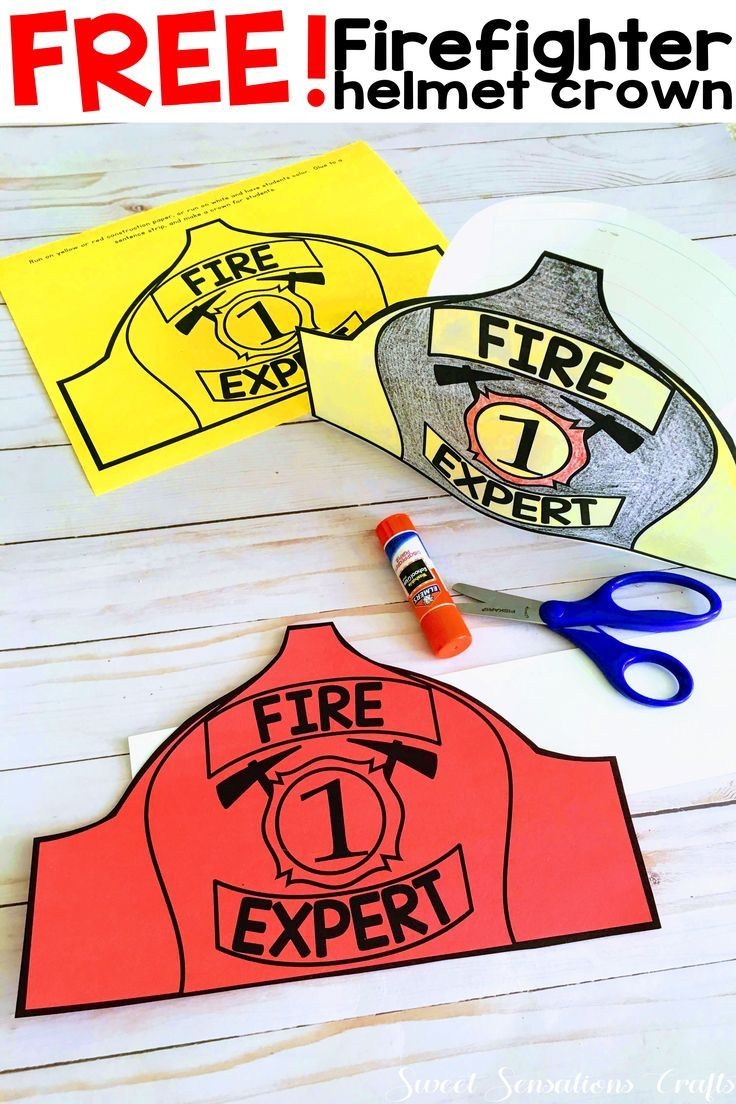 Free Printable Firefighter Hat Template Printable John Hess