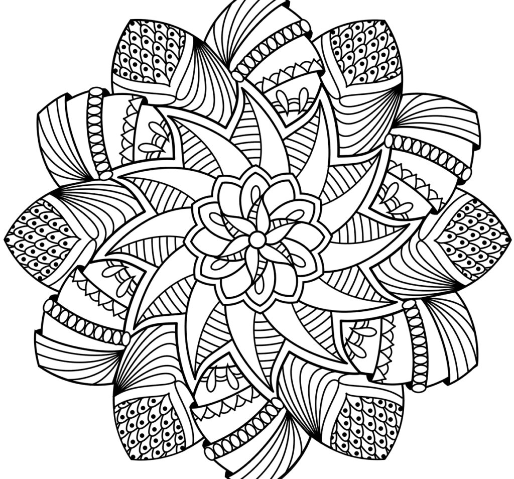 Free Printable Flower Mandala Coloring Pages At GetDrawings Free Download