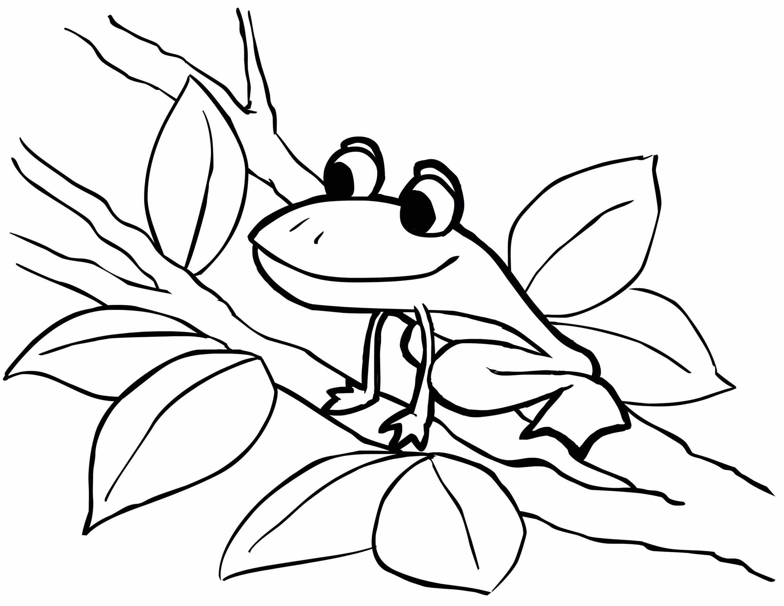 free frog coloring pages