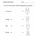 Free Printable Fun Weather Worksheet