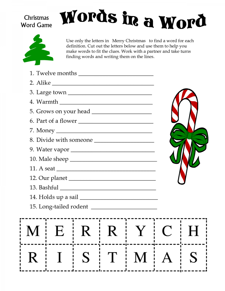 printable word games for adults pdf
