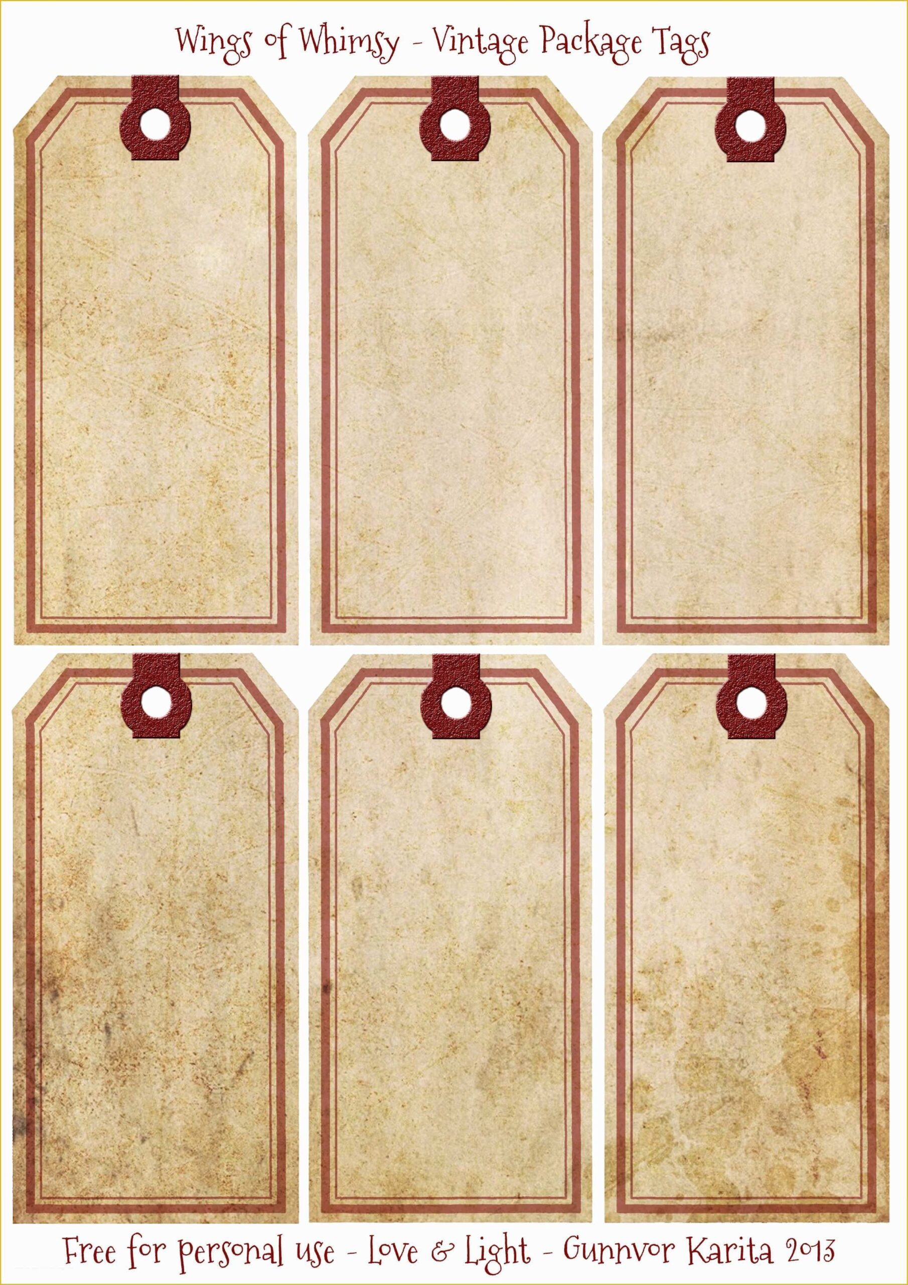 Free Printable Gift Tags Templates Of 5 Best Of Vintage Gift Tags Free 