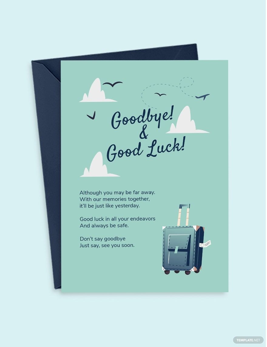 goodbye cards for students from teachers printable