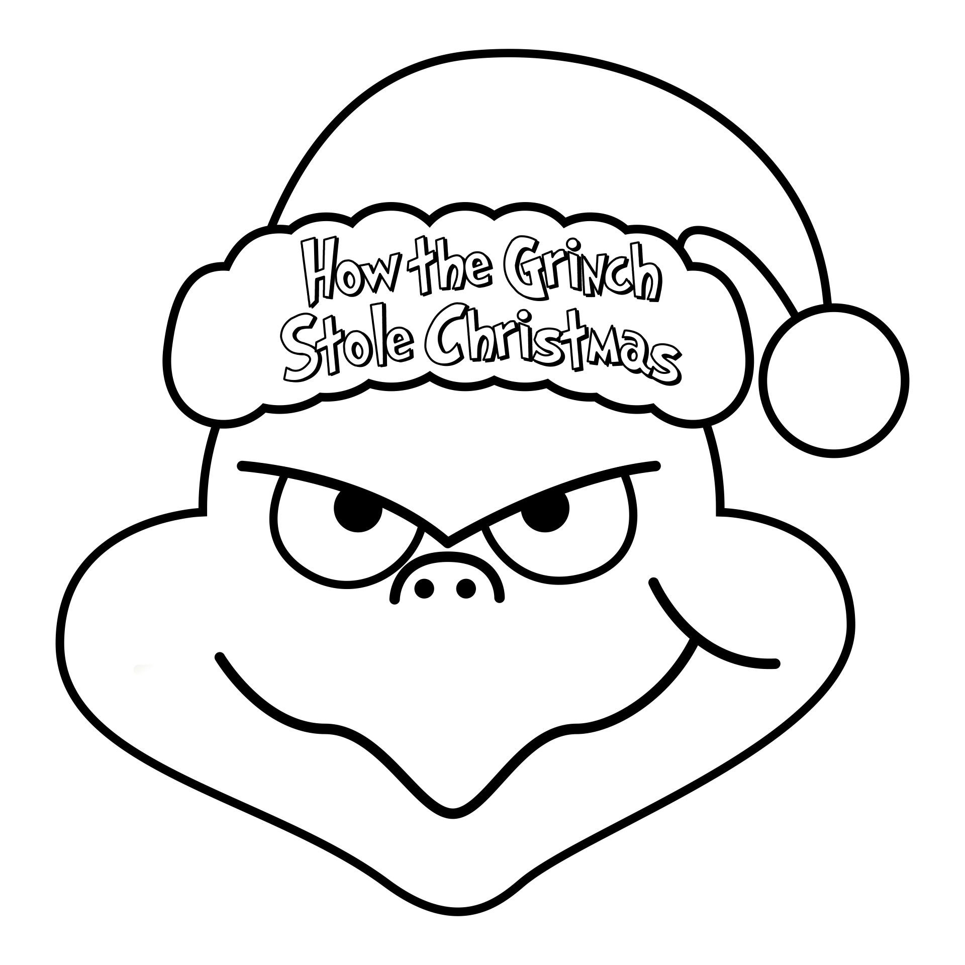 Free Printable Grinch Template