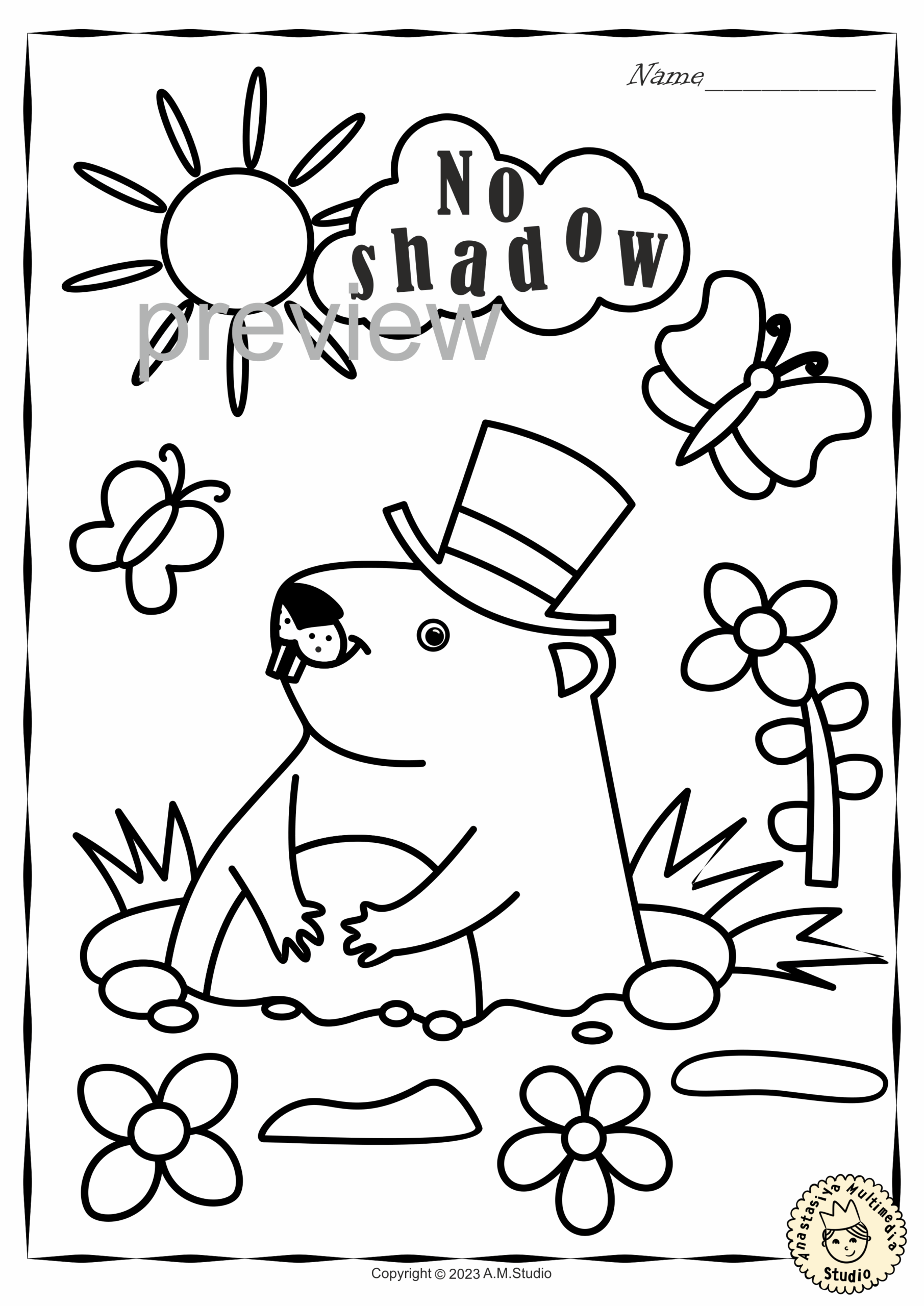 Free Printable Groundhog Images Download Free Printable Groundhog 