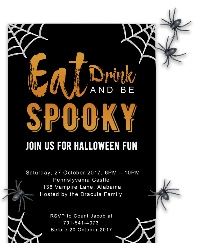 Free Printable Halloween Party Invitations 2018 Template