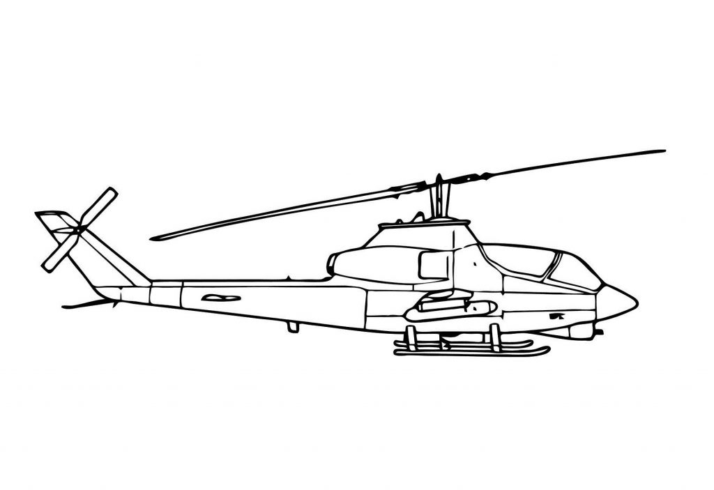 Helicopter Coloring Pages