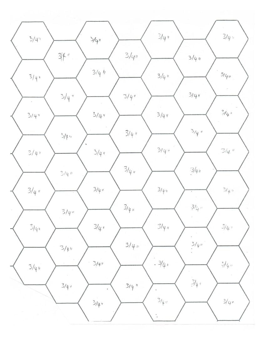 Free Printable Hexagon Template Pdf Free Printable
