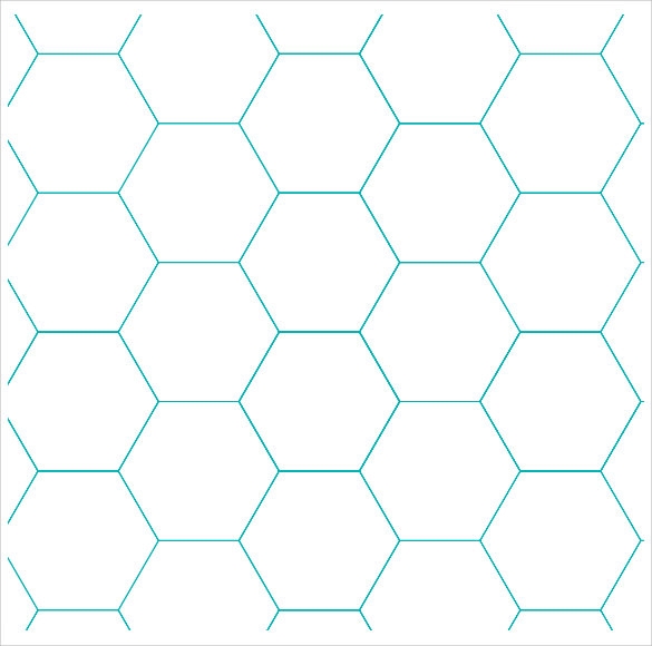 Free Printable Hexagon Template Pdf