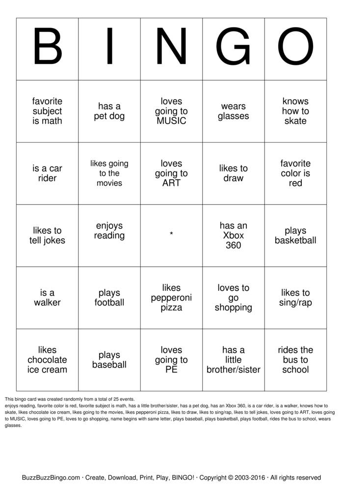 Free Printable Human Bingo Cards Download Free Printable Human Bingo 