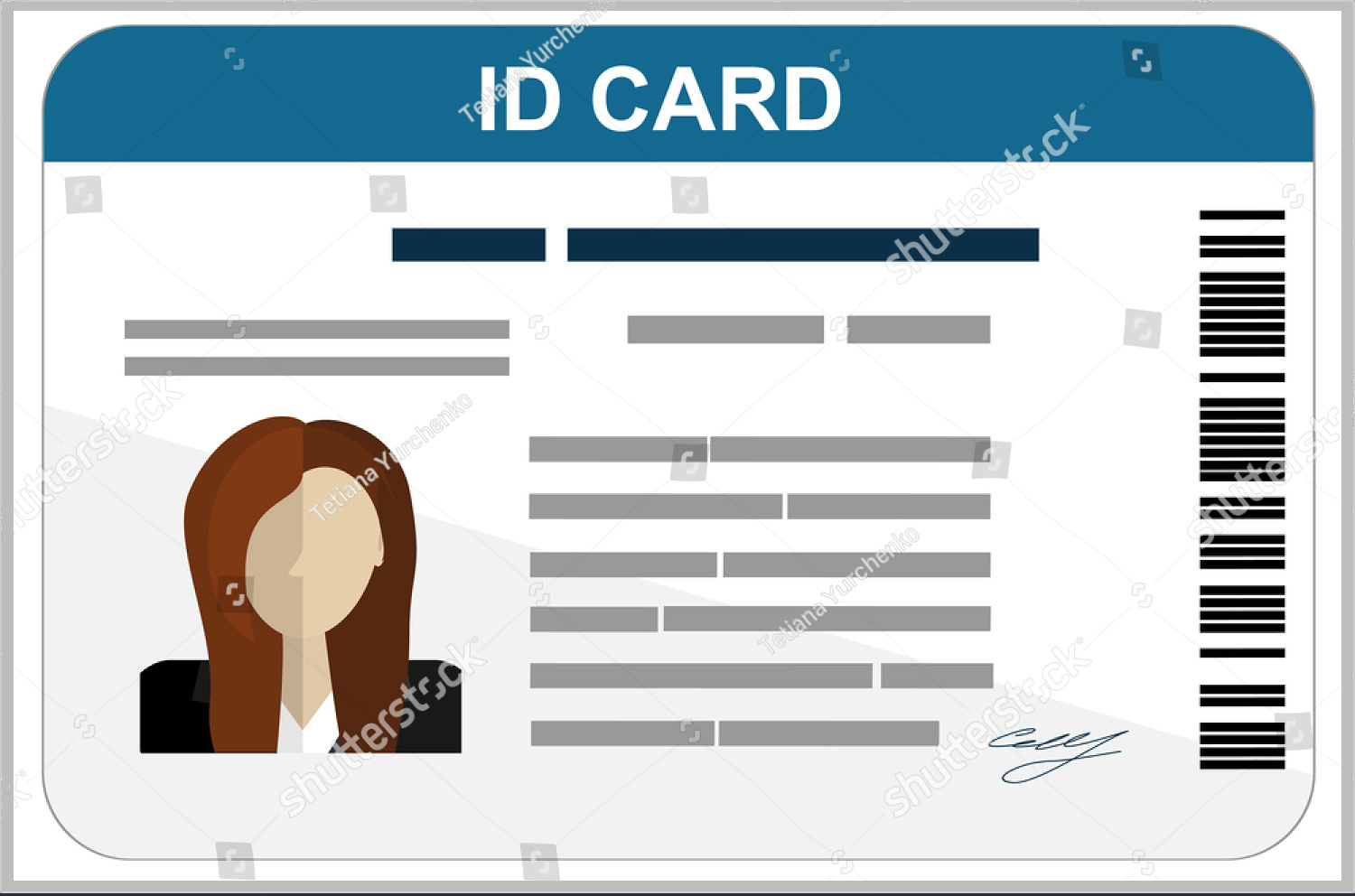 Free Printable Id Card Template Printable Templates