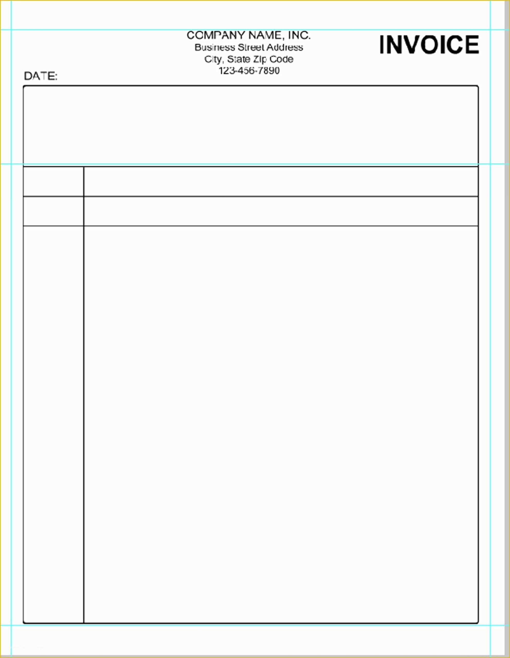 Free Printable Invoice Templates Of Simple Invoice Template Pdf 