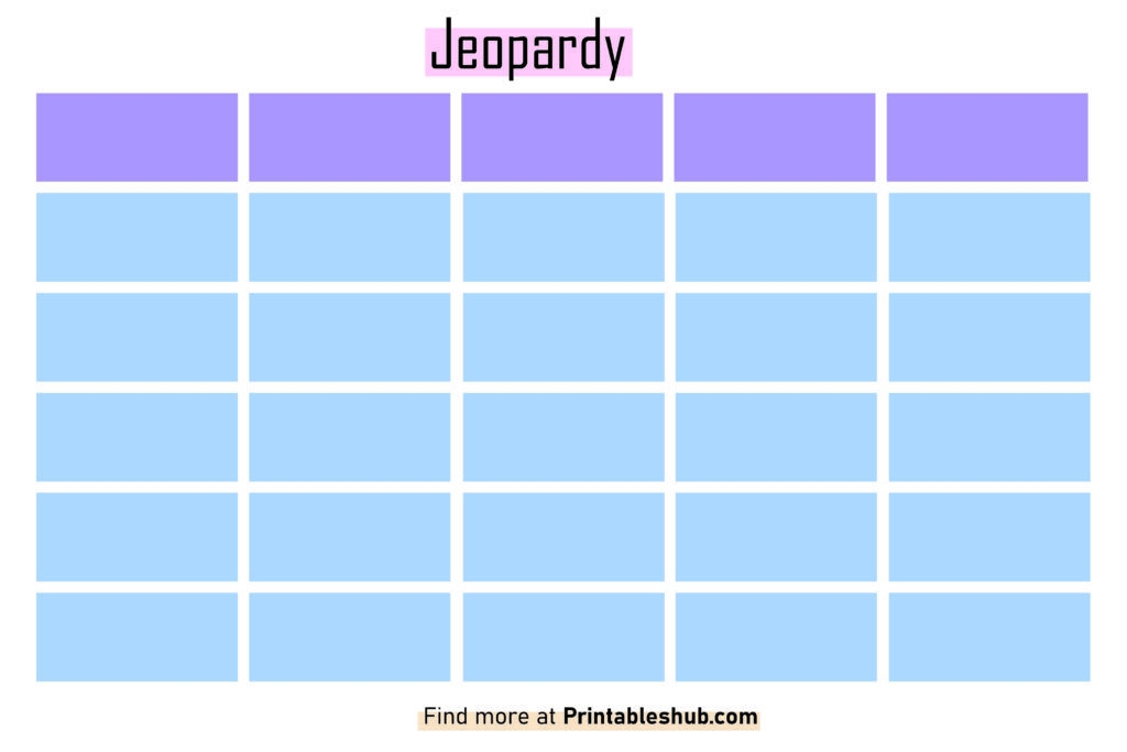 Free Printable Jeopardy Cards Download Free Printable Jeopardy Cards 