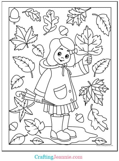 Free Printable Kids Fall Coloring Pages