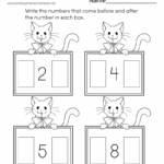 Free Printable Kindergarten Counting Math Worksheet