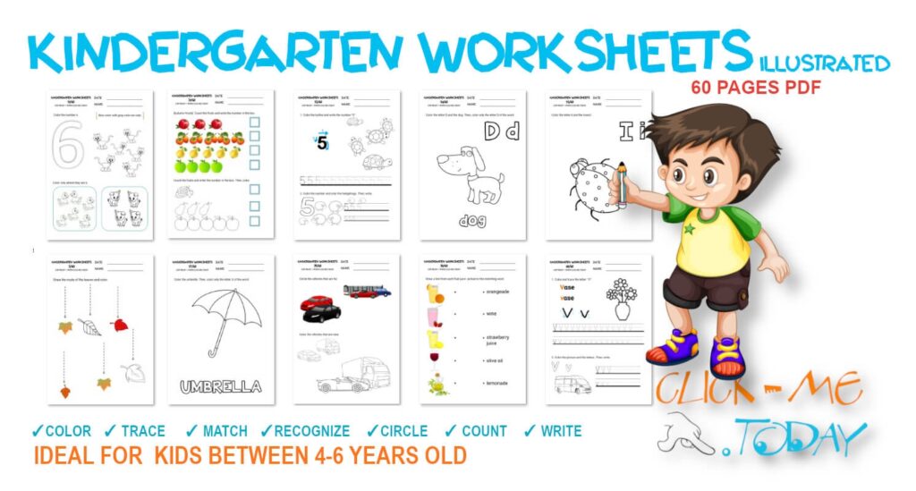 Free Printable Kindergarten Writing Worksheets PDF Number Dyslexia