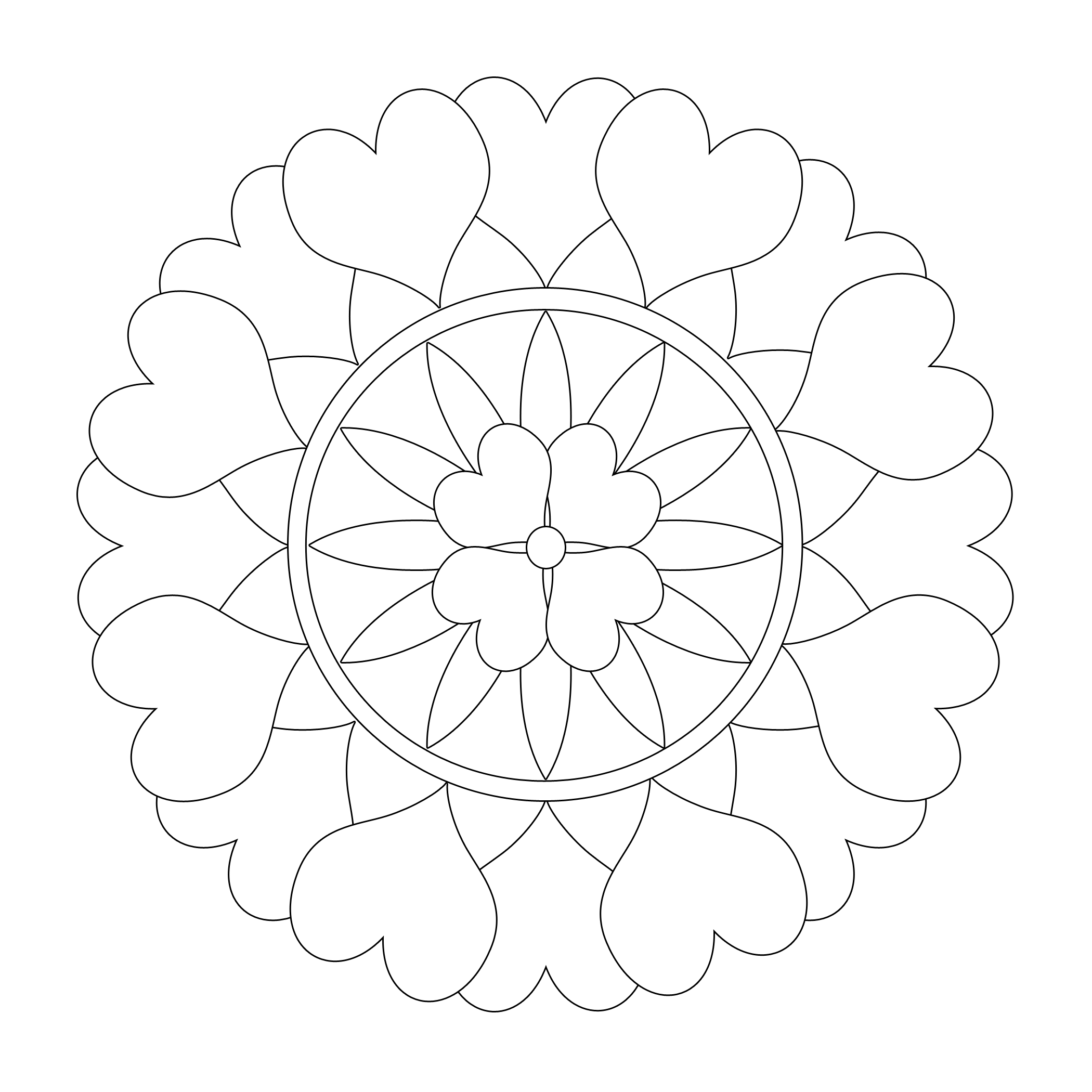 Coloring Pages Printable Mandala