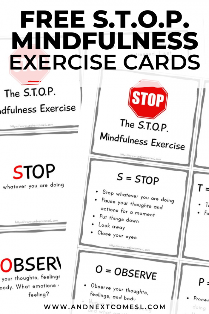 Free Printable Mindfulness Cards Free Printable Card