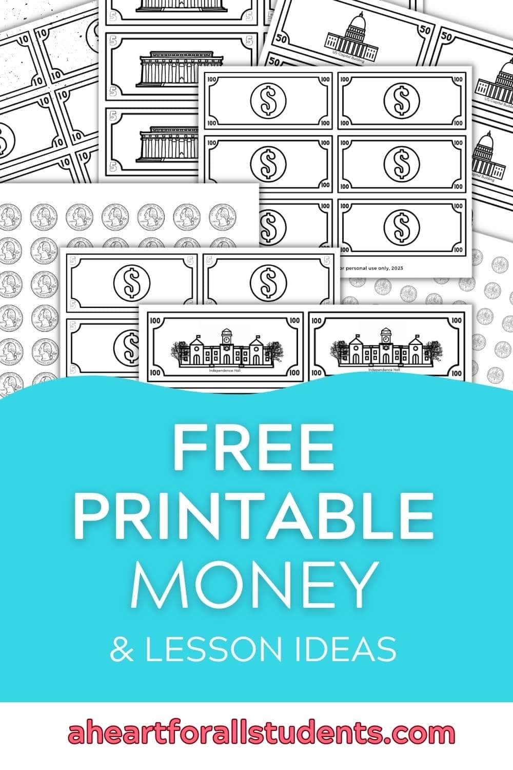 Free Printable Money For Learning And Play Classroom Or Homeschool 