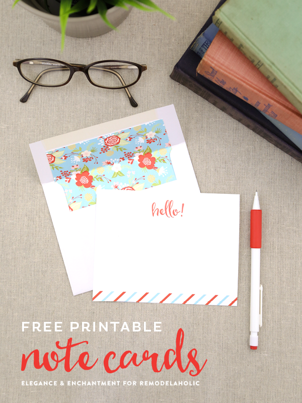 Free Printable Note Cards